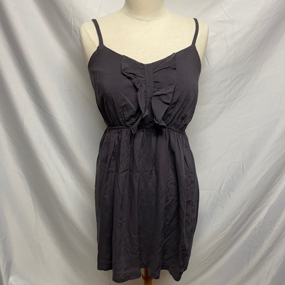 Francesca's Collections Dresses & Skirts - Francesca’s Collection Ruffle GREY dress Size L